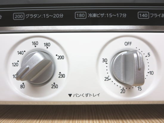 タイガー オーブントースター「やきたて」KAE-G130温度調節とタイマー
