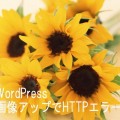 WordPress…画像アップでHTTPエラー