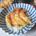 残りの海老の天ぷらで天丼